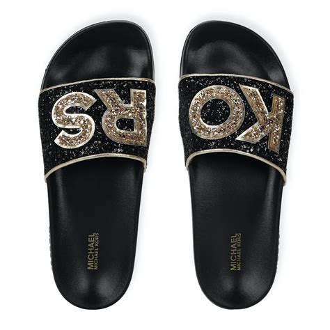 michael kors slides black